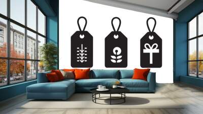 shopping tag vector silhouette illustration Wall mural