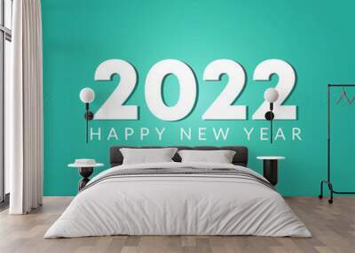 happy new year 2022 background Wall mural