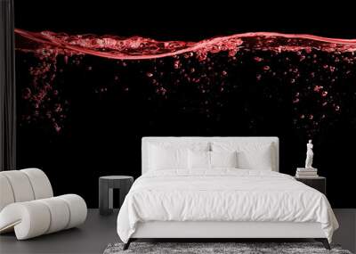 Red splash surface Wall mural