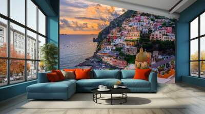 Positano, Amalfi Coast, Italy Wall mural