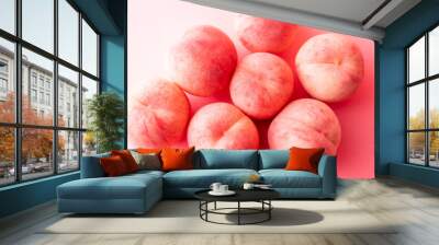 Juicy sweet peaches.
Image of a delicious peach.
 Wall mural