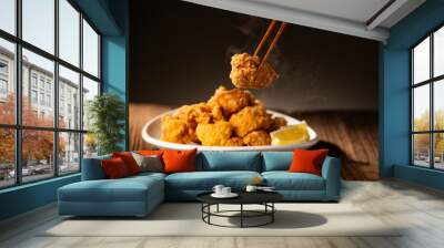 Karaage, Japanese fried chicken.
Photo of delicious fried chicken.
 Wall mural