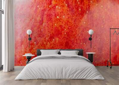 Red apple texture Wall mural