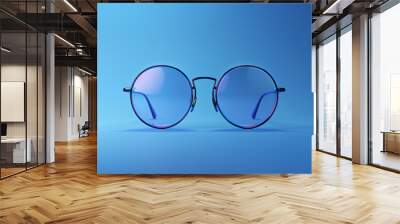 a close up of a pair of glasses Wall mural