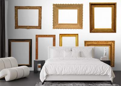 antique isolated golden frame pictures Wall mural