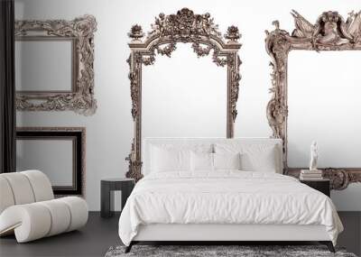 isolated antique picture frame Wall mural