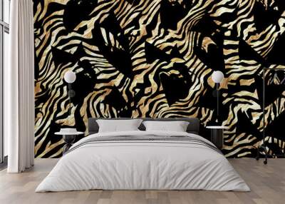 zebra print desig Wall mural