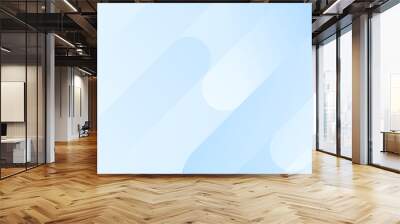 Abstract blue white Geometric banner design background. Wall mural