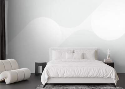 Abstract white Geometric banner design background. Wall mural