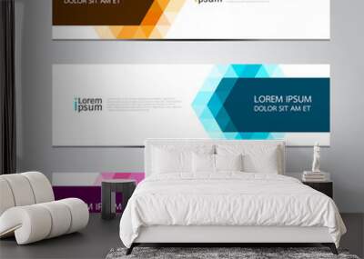 Vector design Banner background, illustration EPS10 Wall mural