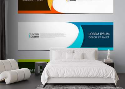 Vector design Banner background. Wall mural