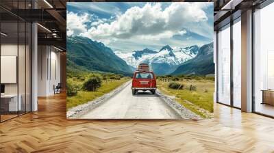 Summer road trip on holiday Wall mural