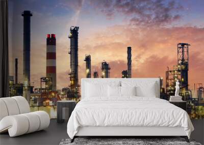 factory - oil and gas industry Wall mural