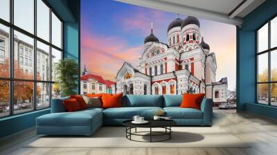 tallinn, alexander nevsky cathedral, estonia Wall mural