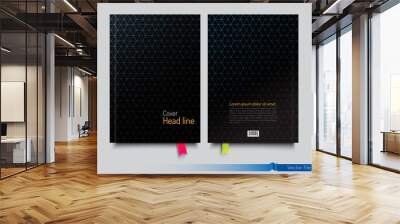 book cover or annual cover template design. modern luxury concept. vector file Wall mural