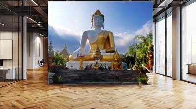 Wat Phra That Doi Kham   chiangmai   thailand Wall mural