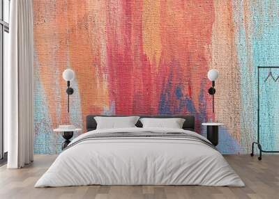 Abstract art background. Acrylic  on canvas. Rough brushstrokes of paint. Wall mural