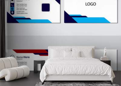 Unique modern and creative Business card design. Wall mural