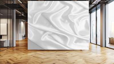 White satin fabric texture background Wall mural