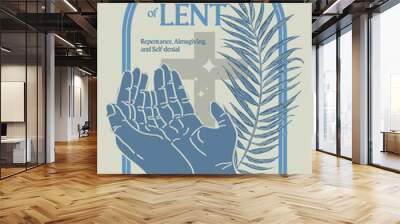 Lent Season, Holy Week and Good Friday Concepts Wall mural