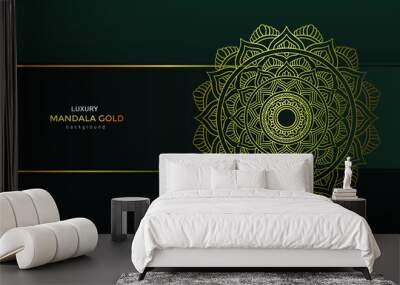 Luxury ornamental mandala background with arabic islamic east pattern style premium vector Wall mural