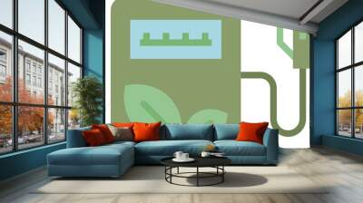 eco fuel flat icon Wall mural