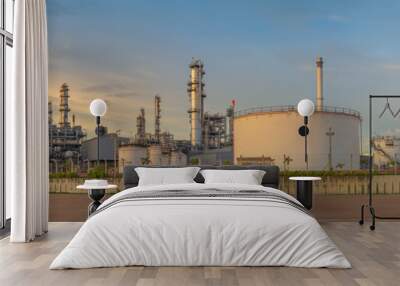 Oil refining export business Wall mural