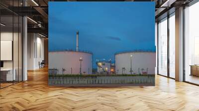 Oil refining export business Wall mural