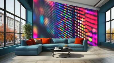 Macro view of OLED screen subpixel matrix Wall mural