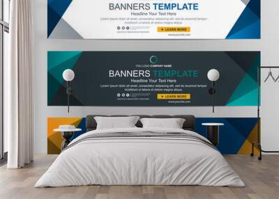 abstract web banner design background or header templates Wall mural