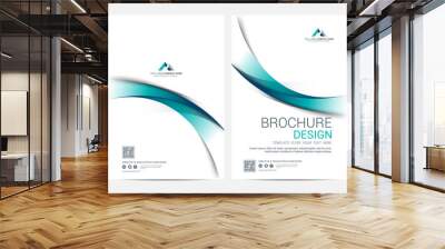 Brochure Layout template, cover design background Wall mural