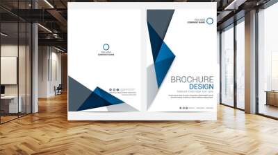 Brochure template flyer design vector background Wall mural