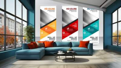 Roll up banner stand design Wall mural