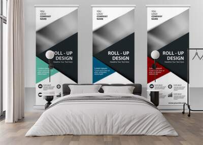 Roll up banner stand template design Wall mural