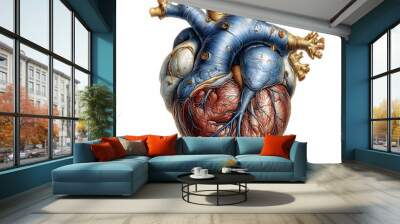 Detailed Anatomy of the Human Heart: Wall mural