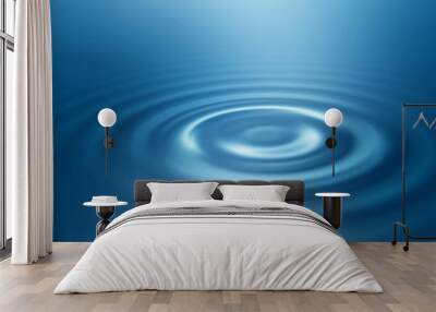 Blue ripple Wall mural