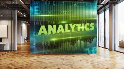 Analytics concept Wall mural