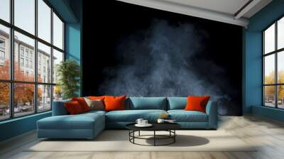 Smoke on black backgroun Wall mural