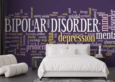 Bipolar disorder issues Wall mural