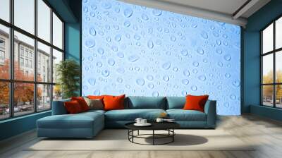 crystal clear water drops Wall mural