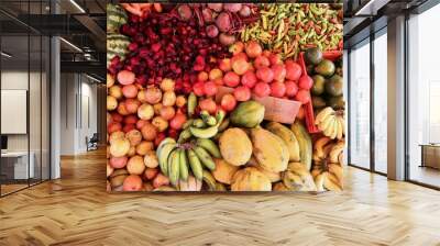 Guadeloupe vegetable market Wall mural