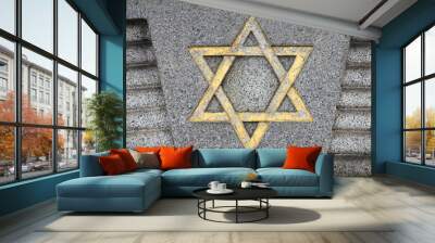 Judaism - star of David Wall mural