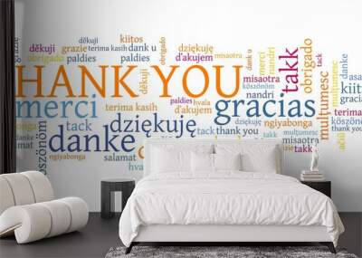 Thank you translation Wall mural