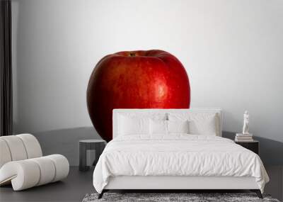 red apple on white background Wall mural