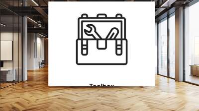 toolbox icon vector sign symbol Wall mural