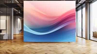 abstract background with waves Wall mural