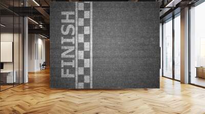 finishing line in competition concept Wall mural