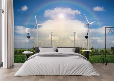 Wind Turbine Farm Wall mural