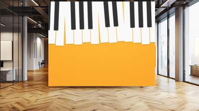 simple piano keyboard abstract illustration Wall mural