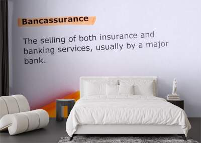 bancassurance Wall mural